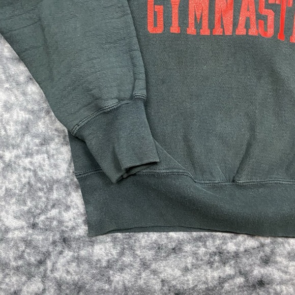 Vintage Us Army Gymnastics Sweatshirt Mens Size L Black Lee Sports Pullover USA - Picture 6 of 9